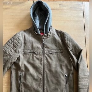 Guess Hooded Motorcycle Jacket